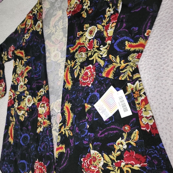 LuLaRoe NWT Gorgeous Floral Duster - Picture 3 of 14